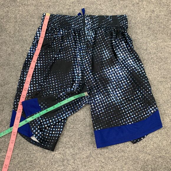 Under Armour Basketball Shorts Mens S Small Black Printed Hidden Drawstring Gym - Picture 7 of 12